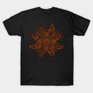 Mandala Design Butterflies T-Shirt